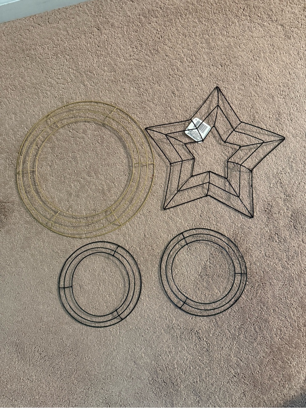 Set of 4 Wire Wreath Starters | Arts & Crafts Supplies